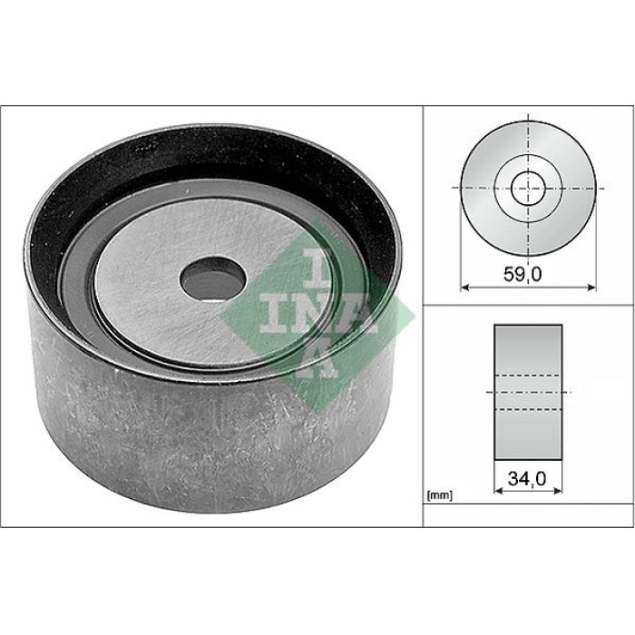 INA 532 0586 10 Umlenkrolle/Führungsrolle, Zahnriemen