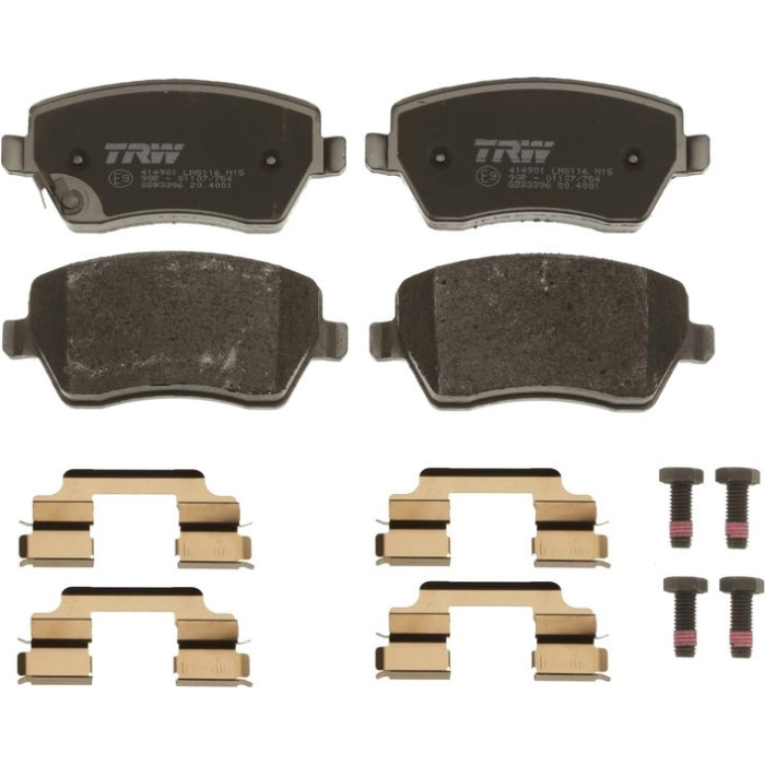 TRW GDB3396 Bremsbelagsatz, Scheibenbremse COTEC TRW GDB3396 Bremsbelagsatz, Scheibenbremse COTEC