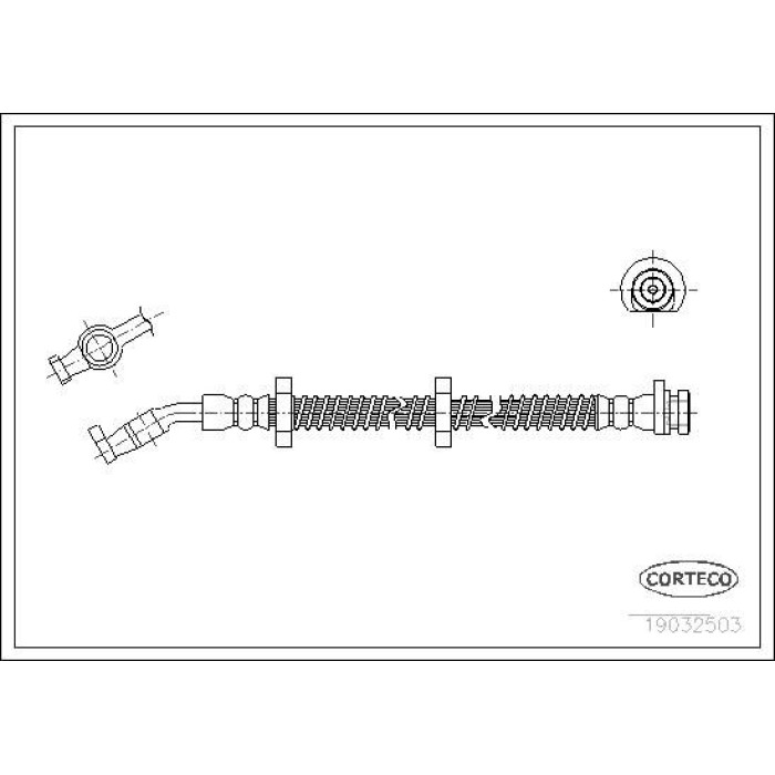 Corteco 19032503 Bremsschlauch Corteco 19032503 Bremsschlauch