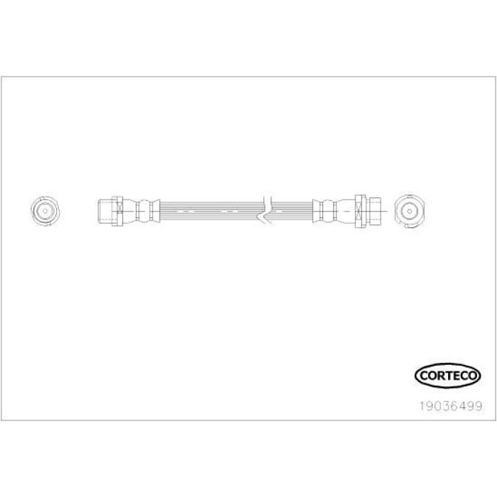 Corteco 19036499 Bremsschlauch Corteco 19036499 Bremsschlauch