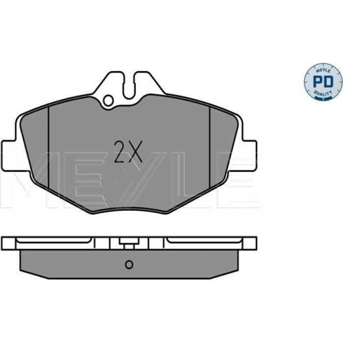 Meyle 025 237 4320-1/PD Bremsbelagsatz, Scheibenbremse MEYLE-PD: Advanced performance and design