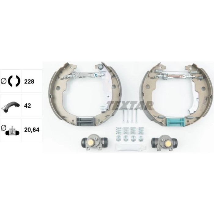 Textar 84067200 Bremsbackensatz Shoe Kit Pro Textar 84067200 Bremsbackensatz Shoe Kit Pro