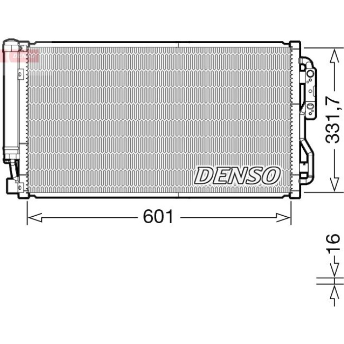 Denso DCN05105 Kondensator, Klimaanlage