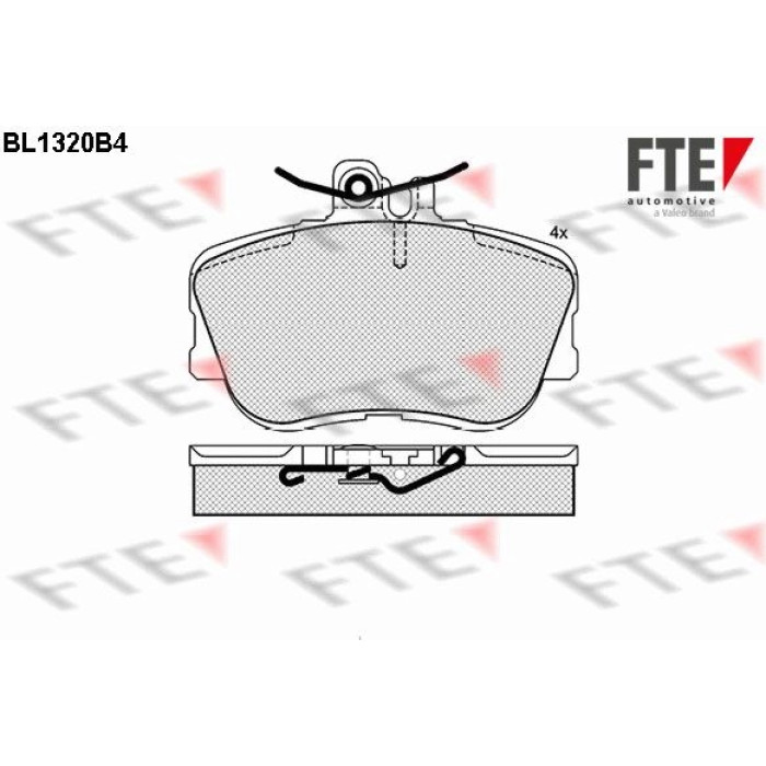 FTE 9010109 Bremsbelagsatz, Scheibenbremse FTE 9010109 Bremsbelagsatz, Scheibenbremse