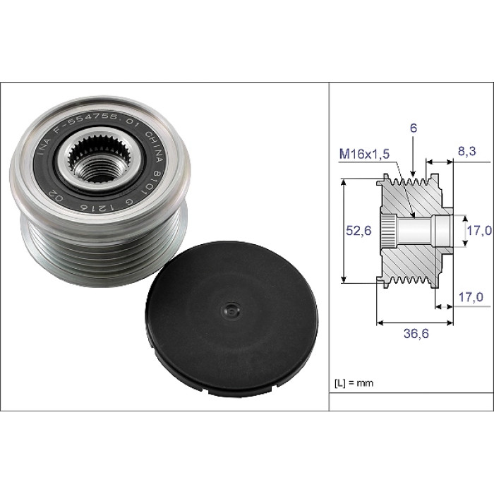 INA 535 0137 10 Generatorfreilauf INA 535 0137 10 Generatorfreilauf