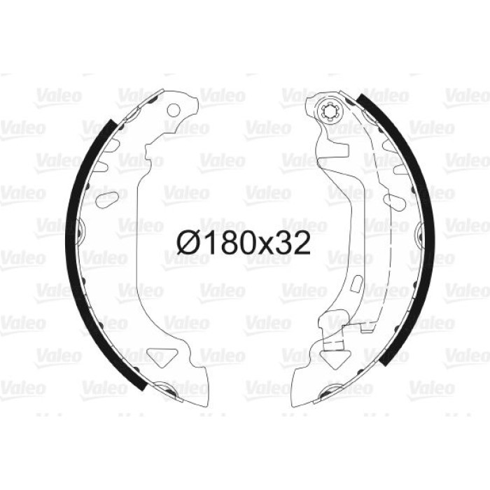 Valeo 562061 Bremsbackensatz