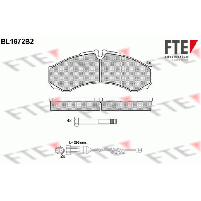 FTE 9010286 Bremsbelagsatz, Scheibenbremse FTE 9010286 Bremsbelagsatz, Scheibenbremse