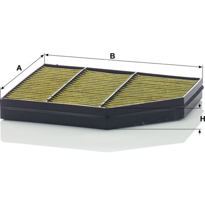 MANN-FILTER FP 32 001 Innenraumfilter FreciousPlus Aktivkohlefilter mit Polyphenol, antibakteriell, Feinstaubfilter (PM 2.5)