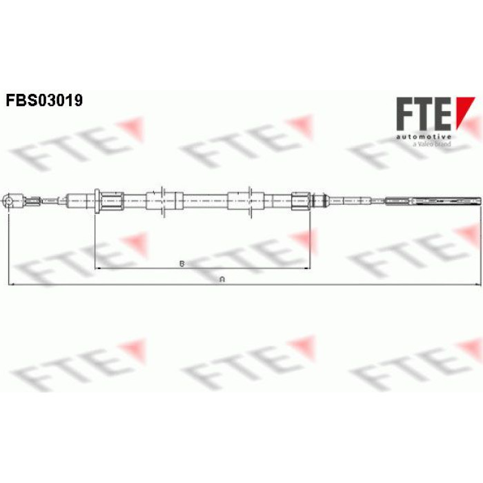 FTE 9250108 Seilzug, Feststellbremse FTE 9250108 Seilzug, Feststellbremse