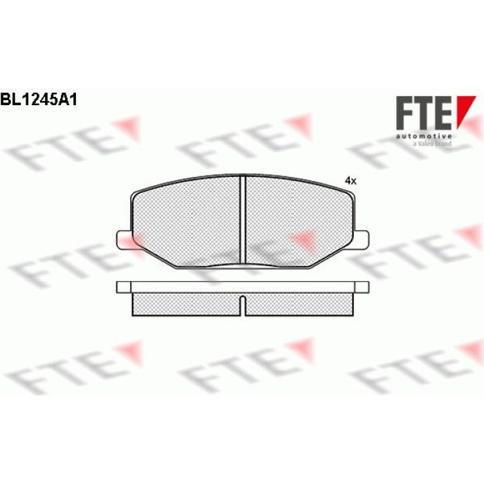 FTE 9010071 Bremsbelagsatz, Scheibenbremse FTE 9010071 Bremsbelagsatz, Scheibenbremse