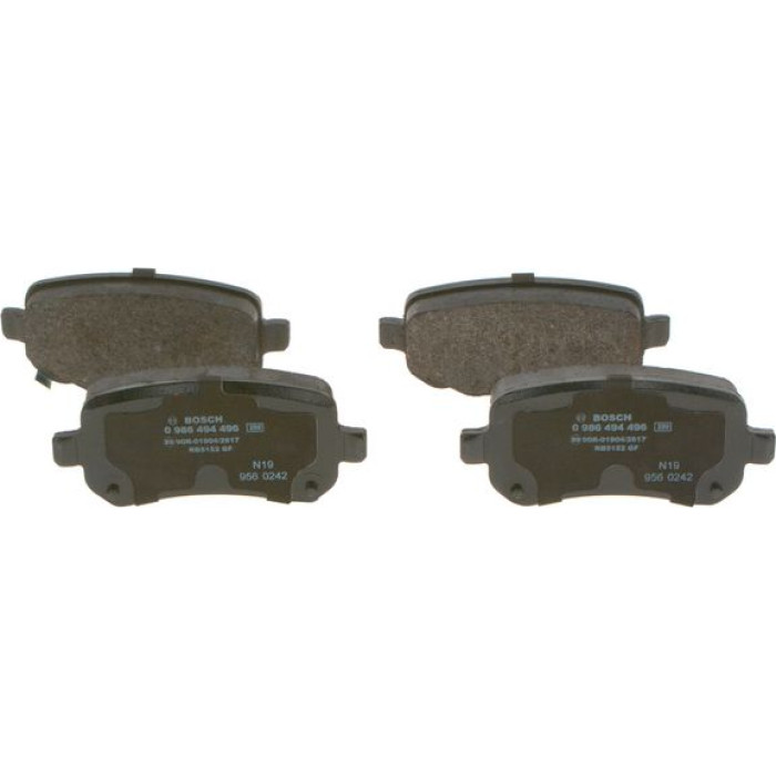 BOSCH 0 986 494 496 Bremsbelagsatz, Scheibenbremse BOSCH 0 986 494 496 Bremsbelagsatz, Scheibenbremse