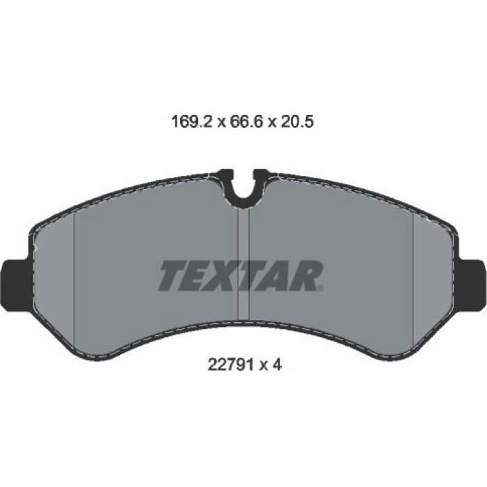 Textar 2279101 Bremsbelagsatz, Scheibenbremse Q+ Textar 2279101 Bremsbelagsatz, Scheibenbremse Q+