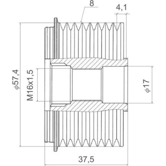 Valeo 588432 Generatorfreilauf NEW SPARE PART Valeo 588432 Generatorfreilauf NEW SPARE PART