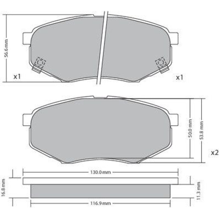 Metzger 1170524 Bremsbelagsatz, Scheibenbremse Metzger 1170524 Bremsbelagsatz, Scheibenbremse