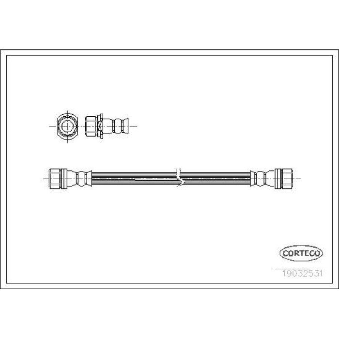 Corteco 19032531 Bremsschlauch