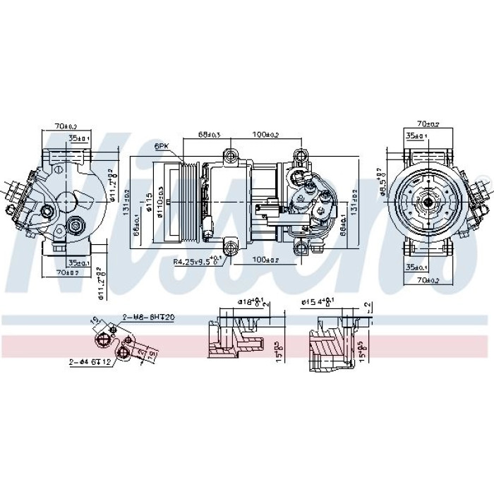 Nissens 890078 Kompressor, Klimaanlage FIRST FIT Nissens 890078 Kompressor, Klimaanlage FIRST FIT