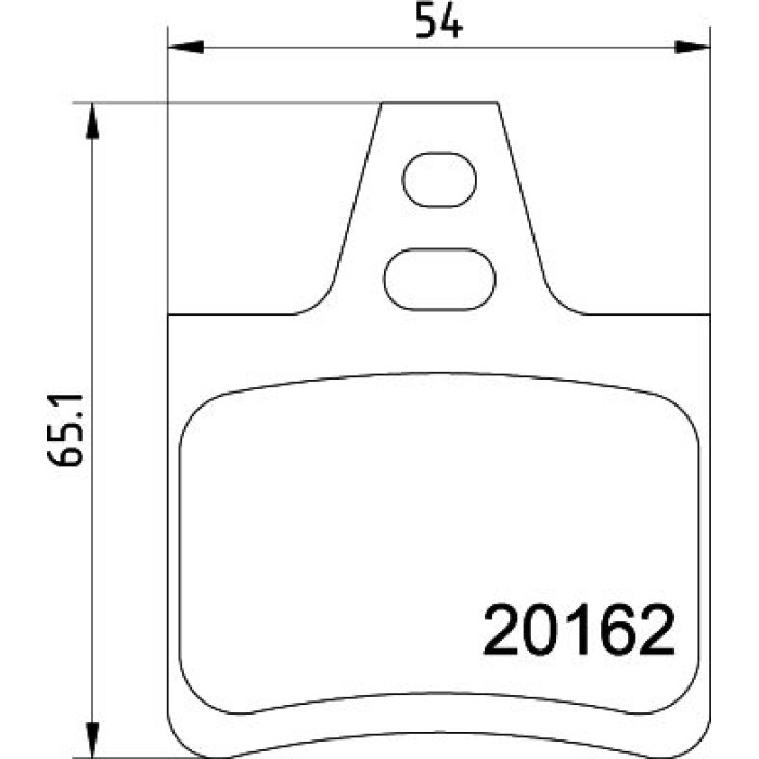 Hella 8DB 355 019-011 Bremsbelagsatz, Scheibenbremse