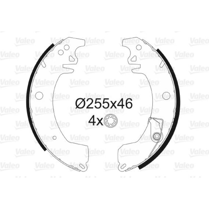Valeo 562045 Bremsbackensatz Valeo 562045 Bremsbackensatz