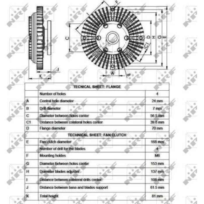 Kupplung, Kühlerlüfter 49550 Kupplung, Kühlerlüfter 49550