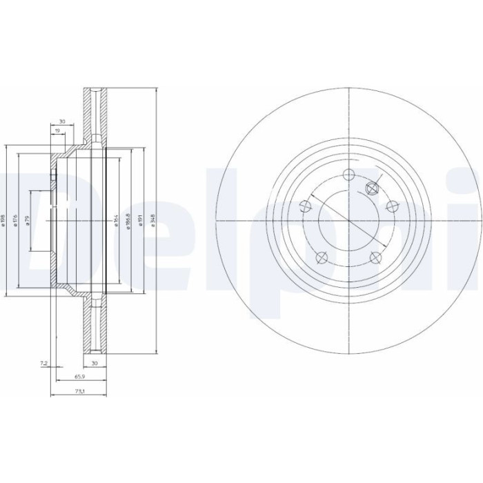 Delphi BG9019 Bremsscheibe Delphi BG9019 Bremsscheibe