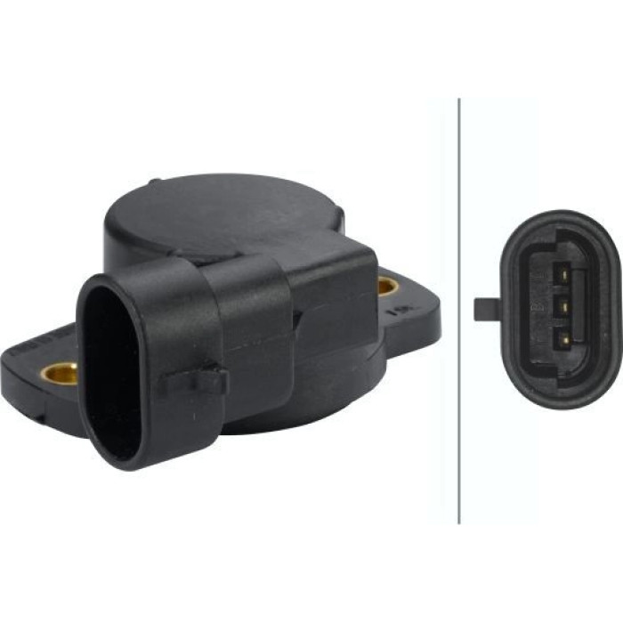 Hella 6PX 008 476-451 Sensor, Drosselklappenstellung