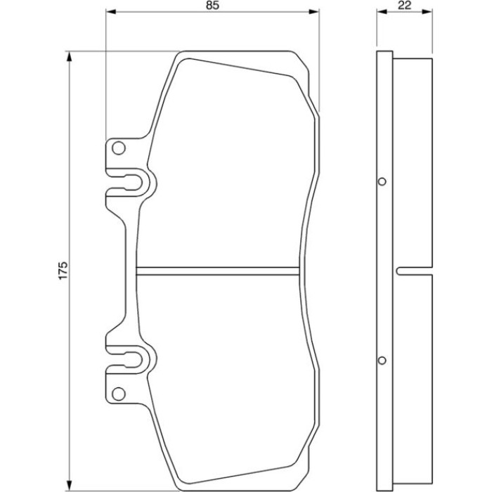 BOSCH 0 986 468 350 Bremsbelagsatz, Scheibenbremse BOSCH 0 986 468 350 Bremsbelagsatz, Scheibenbremse