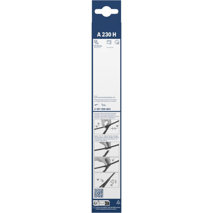 BOSCH A 230 H Scheibenwischer Rear Aerotwin 3 397 006 864