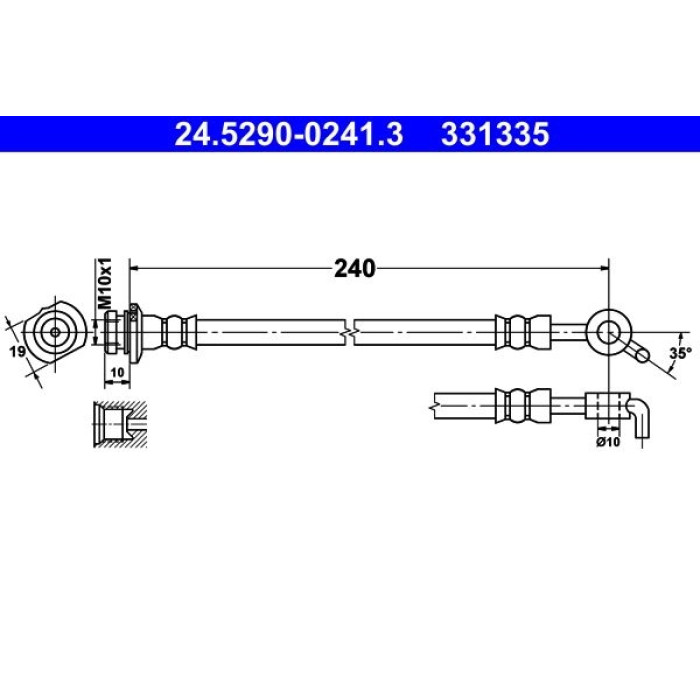 ATE 24.5290-0241.3 Bremsschlauch ATE 24.5290-0241.3 Bremsschlauch