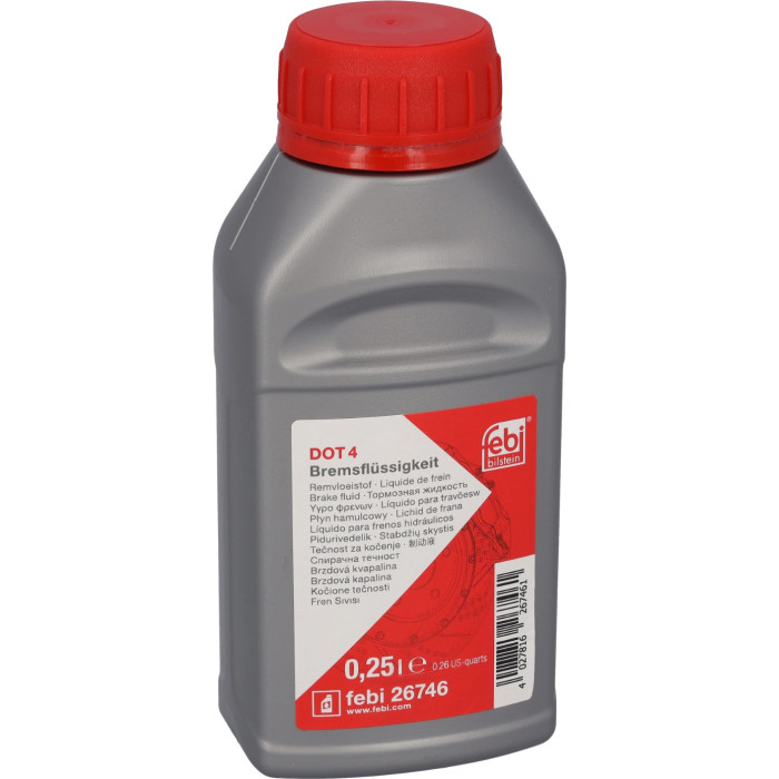 FEBI BILSTEIN DOT 4 26746 Bremsflüssigkeit, 250ml FEBI BILSTEIN DOT 4 26746 Bremsflüssigkeit, 250ml