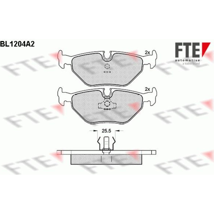 FTE 9010061 Bremsbelagsatz, Scheibenbremse FTE 9010061 Bremsbelagsatz, Scheibenbremse