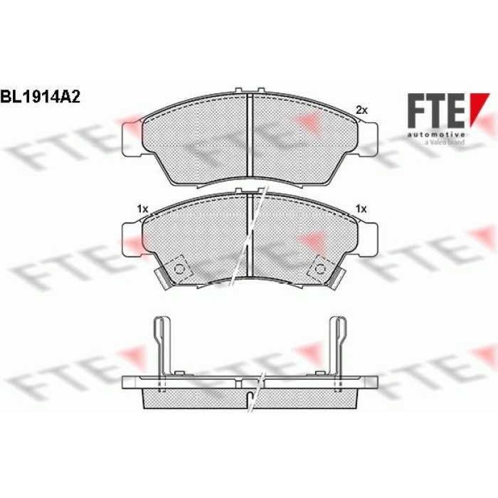 FTE 9010504 Bremsbelagsatz, Scheibenbremse FTE 9010504 Bremsbelagsatz, Scheibenbremse