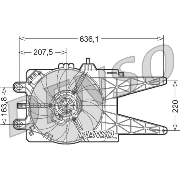 Denso DER09015 Lüfter, Motorkühlung Denso DER09015 Lüfter, Motorkühlung