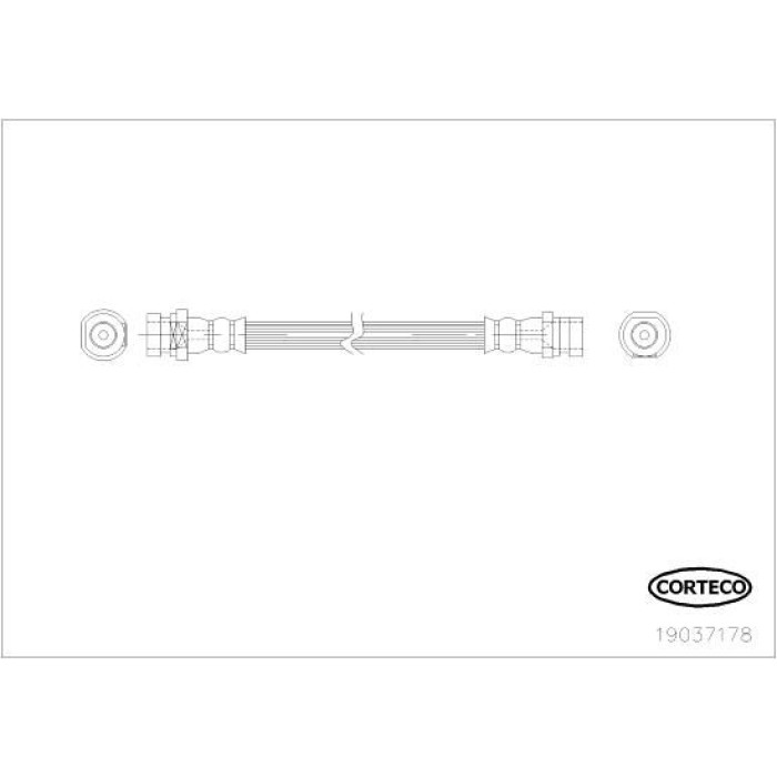 Corteco 19037178 Bremsschlauch Corteco 19037178 Bremsschlauch