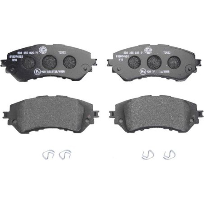 Hella 8DB 355 025-711 Bremsbelagsatz, Scheibenbremse