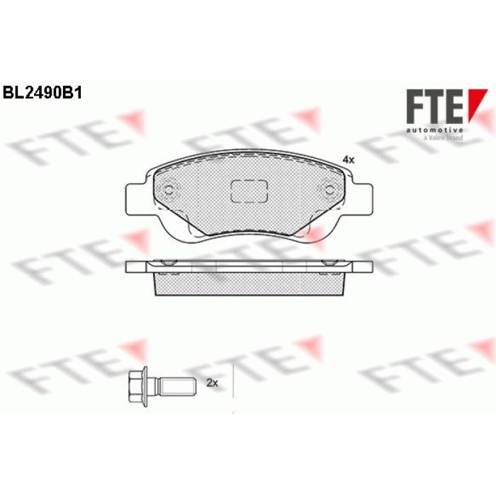 FTE 9010763 Bremsbelagsatz, Scheibenbremse FTE 9010763 Bremsbelagsatz, Scheibenbremse