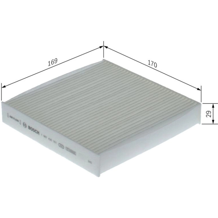 BOSCH 1 987 435 161 Filter, Innenraumluft