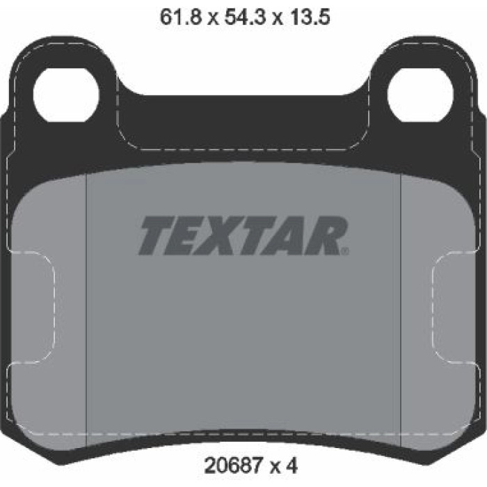 Textar 2068703 Bremsbelagsatz, Scheibenbremse Q+ Textar 2068703 Bremsbelagsatz, Scheibenbremse Q+