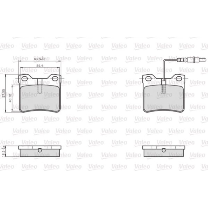 Valeo 872279 Bremsbelagsatz, Scheibenbremse OPTIPACK for LCV Valeo 872279 Bremsbelagsatz, Scheibenbremse OPTIPACK for LCV