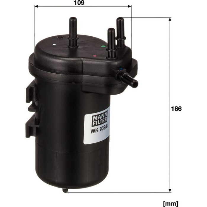 Mann-Filter WK 939/6 Kraftstofffilter Mann-Filter WK 939/6 Kraftstofffilter