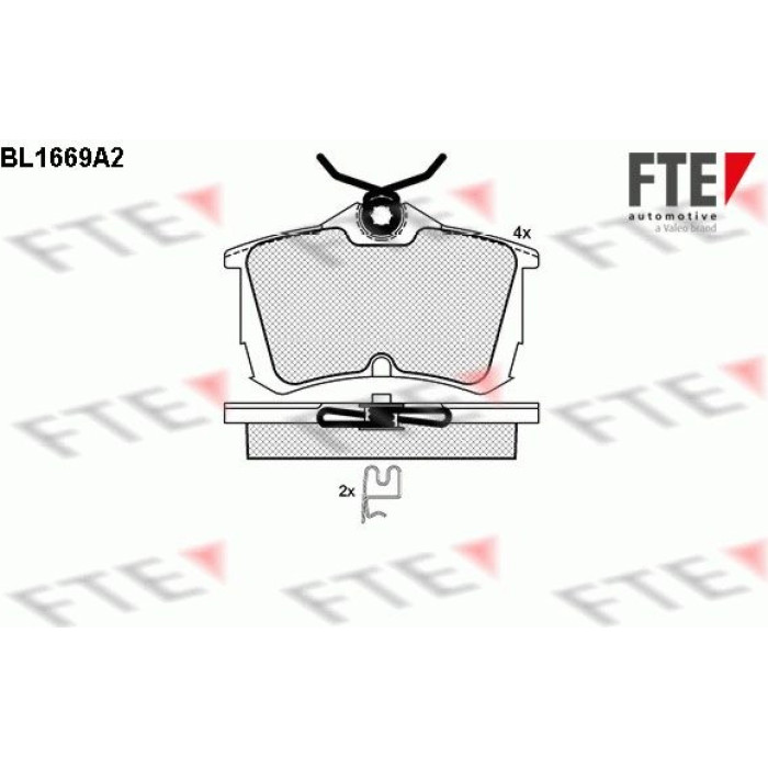 FTE 9010283 Bremsbelagsatz, Scheibenbremse FTE 9010283 Bremsbelagsatz, Scheibenbremse