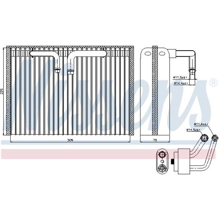 Nissens 92296 Verdampfer, Klimaanlage Nissens 92296 Verdampfer, Klimaanlage