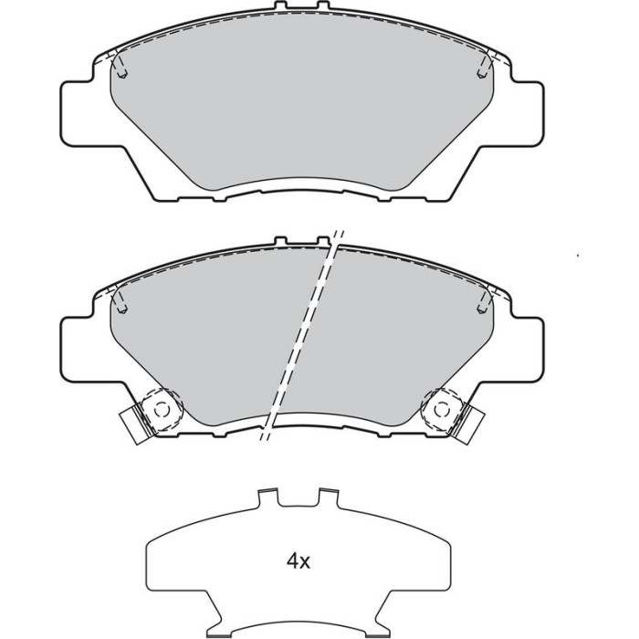 Valeo 601379 Bremsbelagsatz, Scheibenbremse