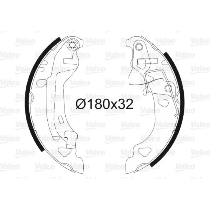 Valeo 562582 Bremsbackensatz Valeo 562582 Bremsbackensatz