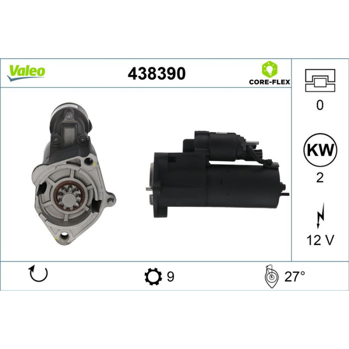 Valeo 438390 Starter CORE-FLEX Valeo 438390 Starter CORE-FLEX