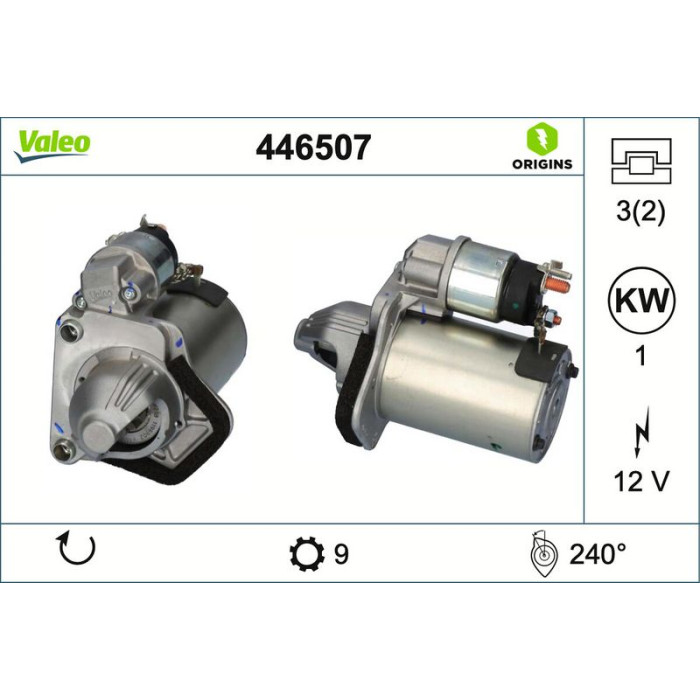 Valeo 446507 Starter ORIGINS - NEW O.E. TECHNOLOGIE Valeo 446507 Starter ORIGINS - NEW O.E. TECHNOLOGIE