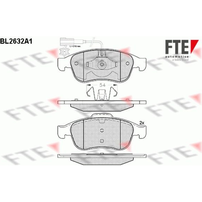 FTE 9010879 Bremsbelagsatz, Scheibenbremse FTE 9010879 Bremsbelagsatz, Scheibenbremse