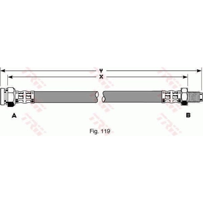 TRW PHB300 Bremsschlauch TRW PHB300 Bremsschlauch