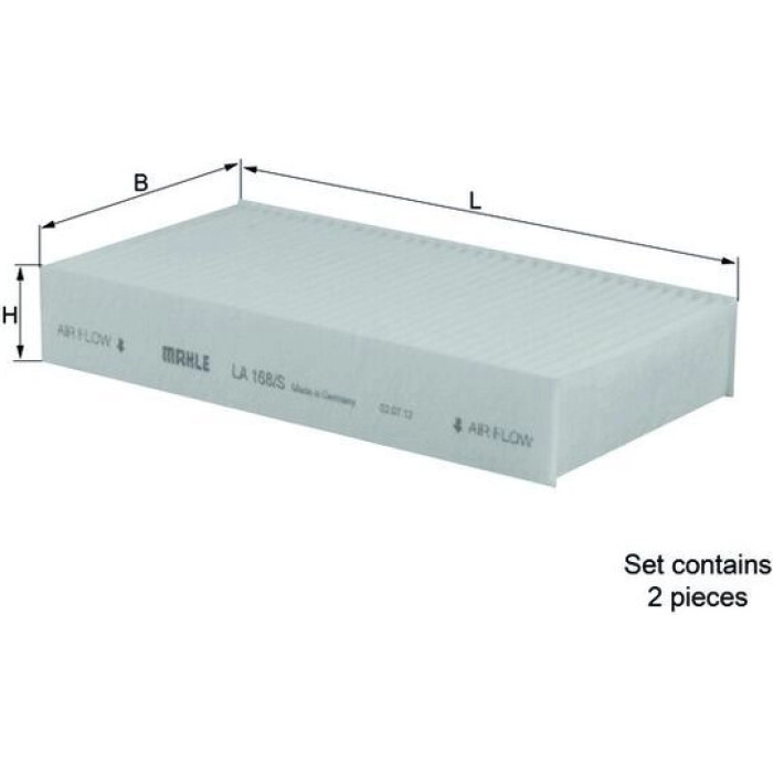 Knecht LA 168/S Filter, Innenraumluft Knecht LA 168/S Filter, Innenraumluft