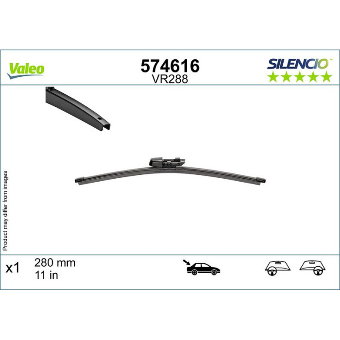 VALEO 574616 Heckscheibenwischerblatt hinten SILENCIO