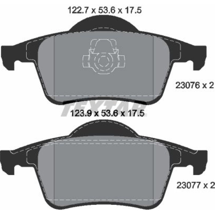 Textar 2307602 Bremsbelagsatz, Scheibenbremse Q+ Textar 2307602 Bremsbelagsatz, Scheibenbremse Q+